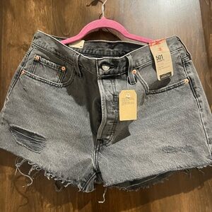 Levi's Women's Black Denim Jean Shorts